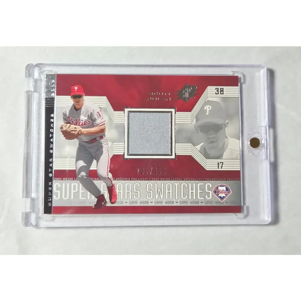 2002 SPx Scott Rolen Super Stars Swatches Game Worn Jersey / 400 Phillies